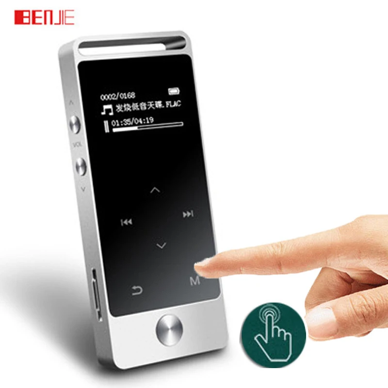 MP3 Player Original BENJIE S5 Touch Button Metal APE/FLAC/WAV High Sound Quality Entry-level Lossless Music Player with FM Radio