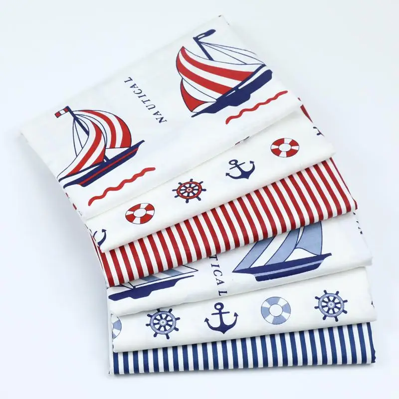  Beautiful Cartoon Sailing Boat Anchor Navy Wind Cloth Kindergarten Baby Wrapped By Pajamas Cover Fa - 32887813401