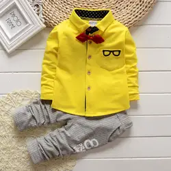 BibiCola/детская одежда, весенне-осенние комплекты одежды для маленьких мальчиков, детские футболки + штаны, костюм-кардиган для мальчиков
