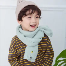 Корейский Детский шарф Зимний мягкий удобный вязаный шарф милый ананас теплый платок для мальчиков и девочек шарфы для детей