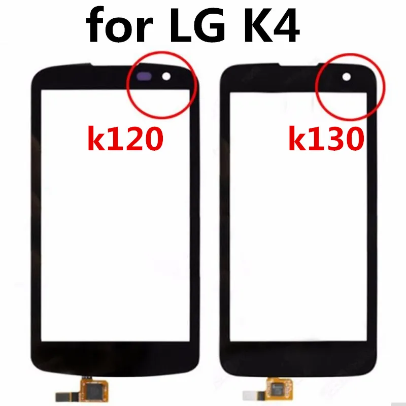 4,5 ''ЖК-дисплей сенсорный экран для LG K4 K120 K120E K130 K130E сенсорная панель стекло дигитайзер Датчик запасные части для телефона