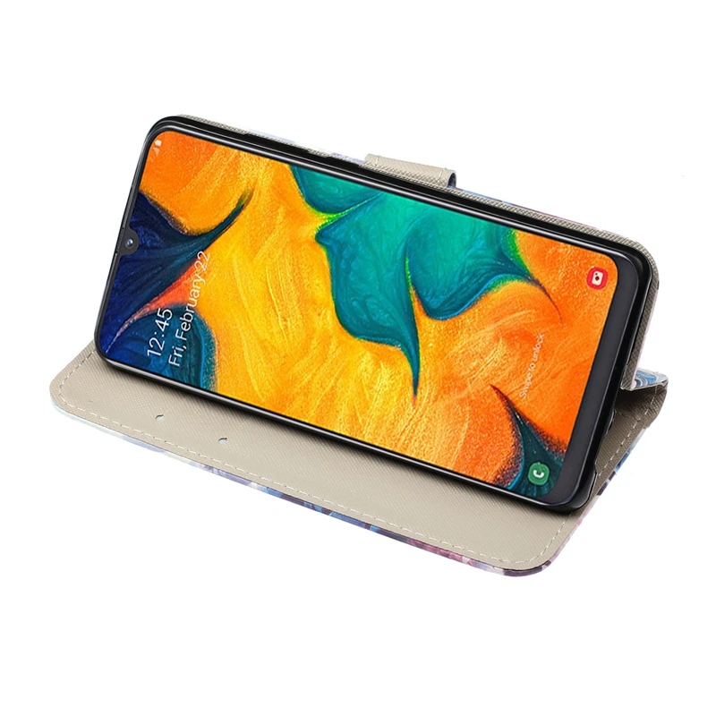Кожаный флип-бумажник чехол для samsung Galaxy A30 флип-чехол для телефона чехол для Etui samsung A30 A 30 SM-A305F кошелек книжная полка