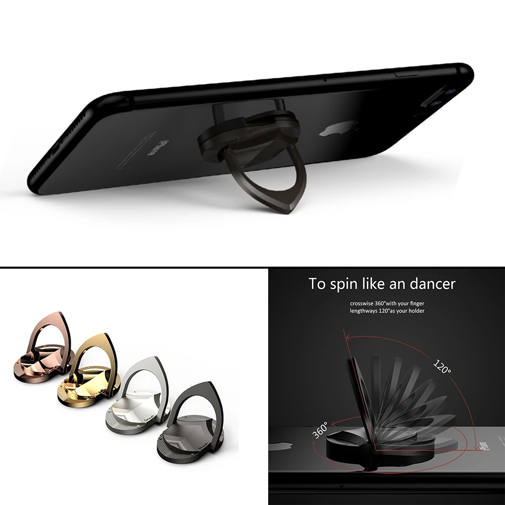 Fashion Man Style Shield Shape Ring Holder Universal Cellphone Ring