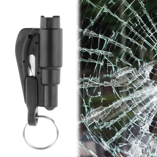 Mini Safety Hammer Car Life-saving Escape Hammer Window Keychain Car Window Broken Emergency Glass Breaker