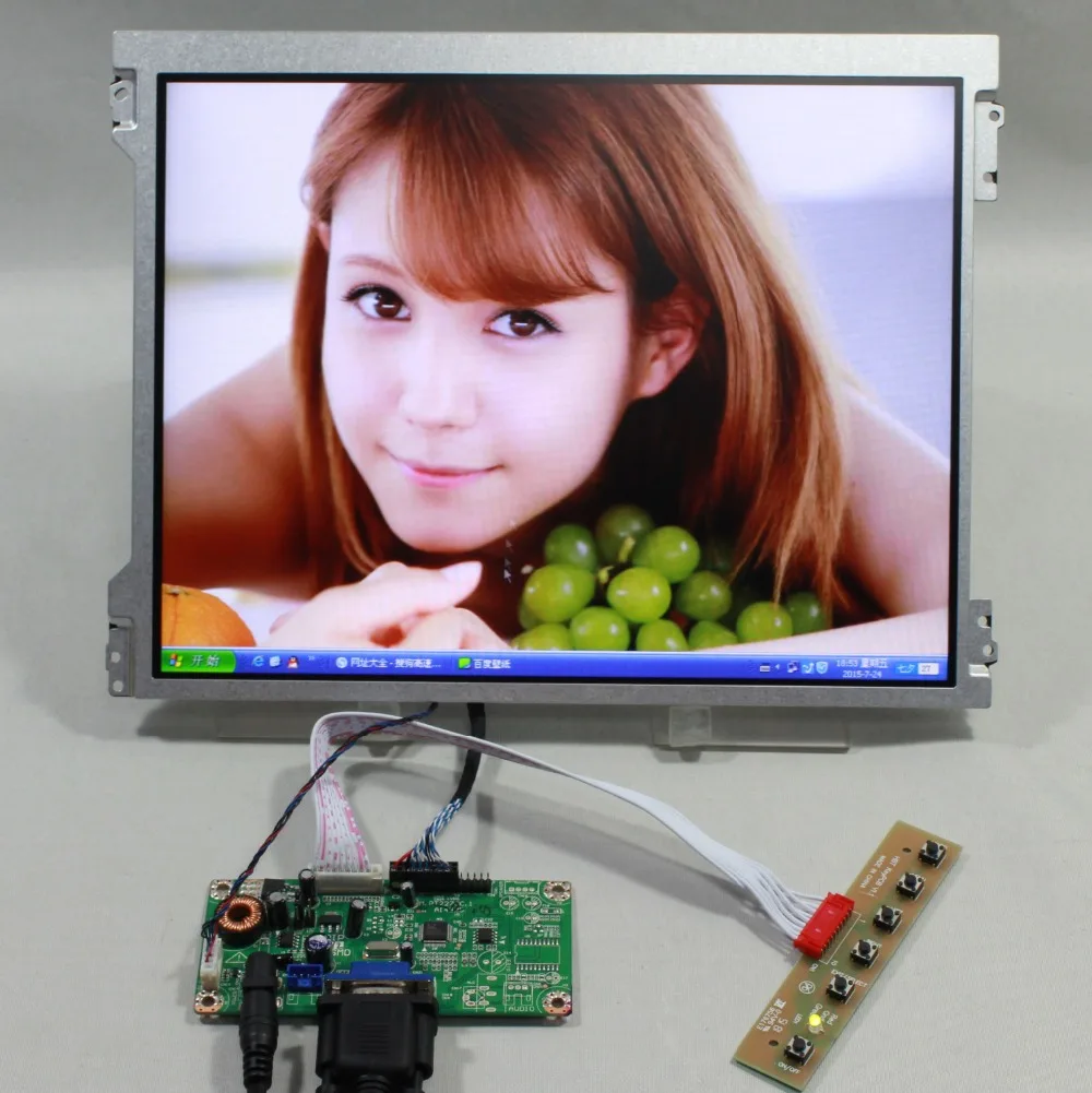 VGA contoller board + 14inch WXGA lcd display 1366*768 led backlight for laptop LTN140AT04/LTN140AT01/LTN140AT16