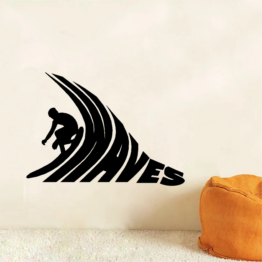Surfer-Riding-Vinyl-Wall-Sticker-Surf-Waves-Wall-Art-Decals-For-Surfing
