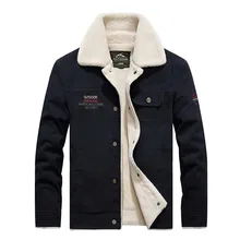 Новинка, Мужская зимняя хлопковая стеганая парка AFS JEEP, брендовая мужская хлопковая Флисовая теплая куртка, свободная короткая стильная зимняя верхняя одежда, куртка