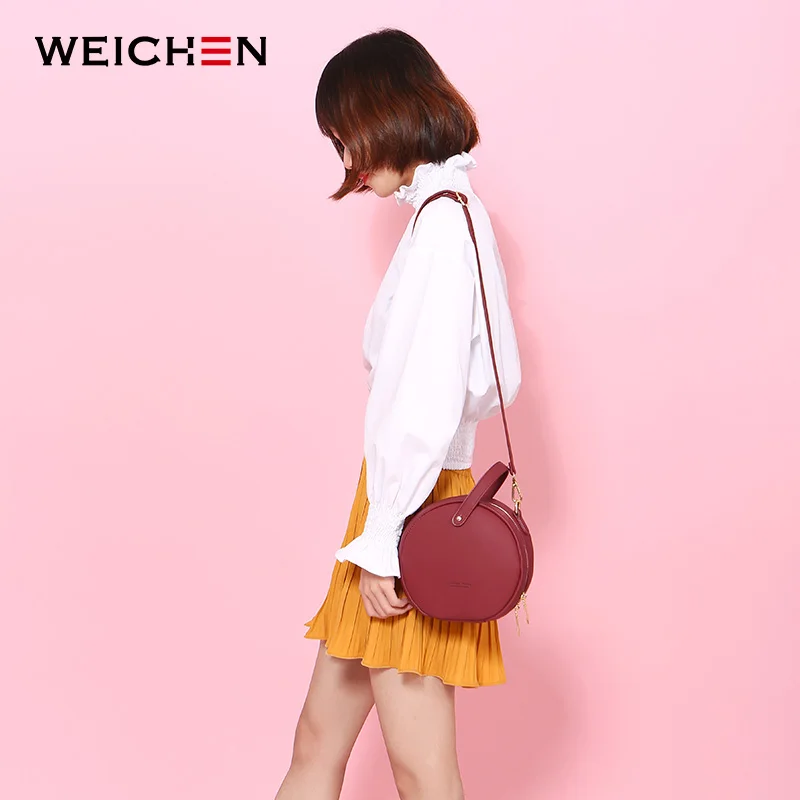  HOT Circular Design Fashion Women Shoulder Bag Leather Women's Crossbody Messenger Bags Ladies Purs - 32892689678