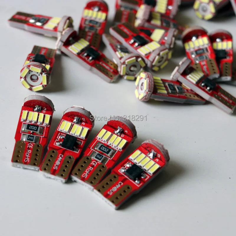 Новинка 100 шт. T10 15SMD 4014 led Canbus без ошибок неполярность Lnterior светильник Led T10 Canbus W5W светодиодный светильник багажника, дверная лампа, светодиодный купол