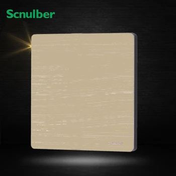 

86mm luxury champagne metal wall cover blank switch plate