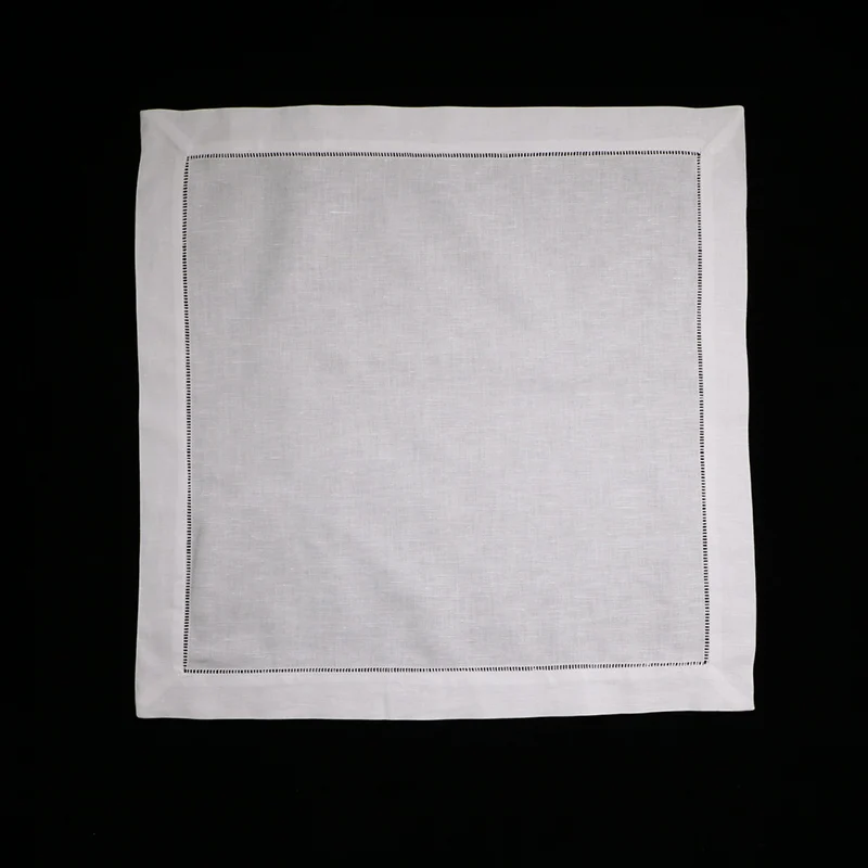N002-22: 120 шт. белые салфетки для обеда 55/45 лен смесь хлопка-22 &quotx 22&quot трап ткань | Дом