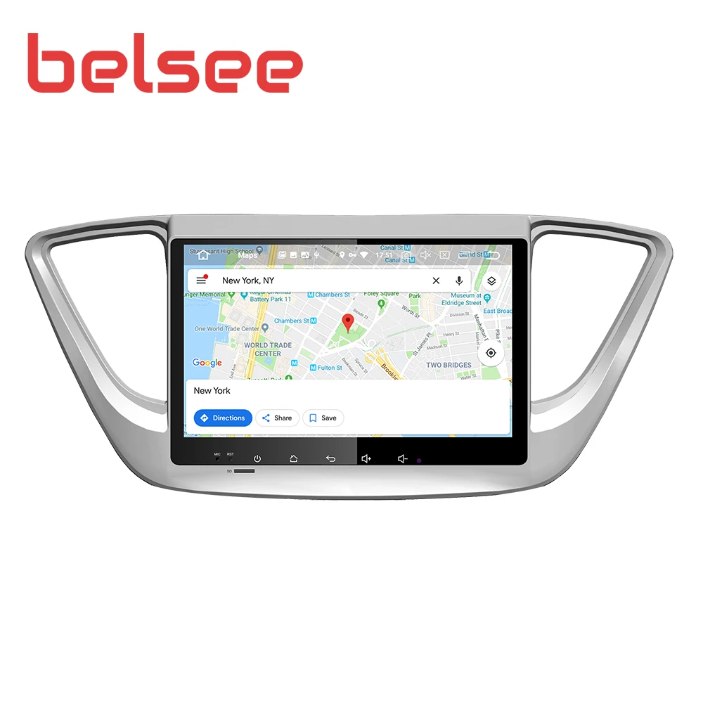 Flash Deal Belsee Android 9.0 for Hyundai Solaris Verna Accent 2017 2018 Car GPS Navigation Radio Stereo Audio Player 4GB 64GB IPS Screen 4