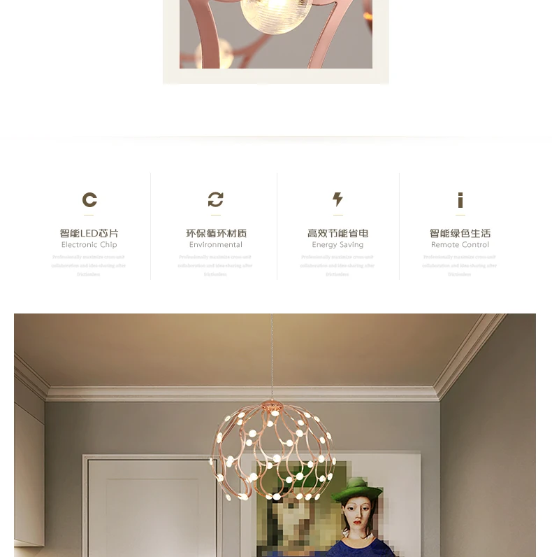Современная простая столовая творческая индивидуальность гостиная спальня барные лампы Искусство starlight люстра