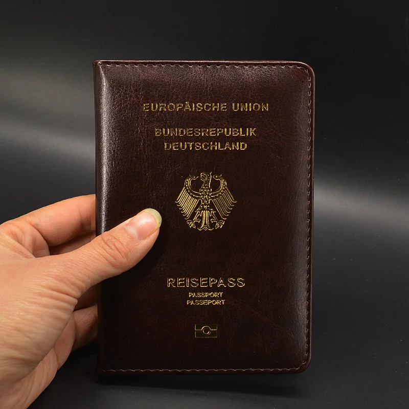 Germany Passport Cover Women Travel Wallet Passport Holder Pu Leather Case Passports Reisepass Deutschland protector