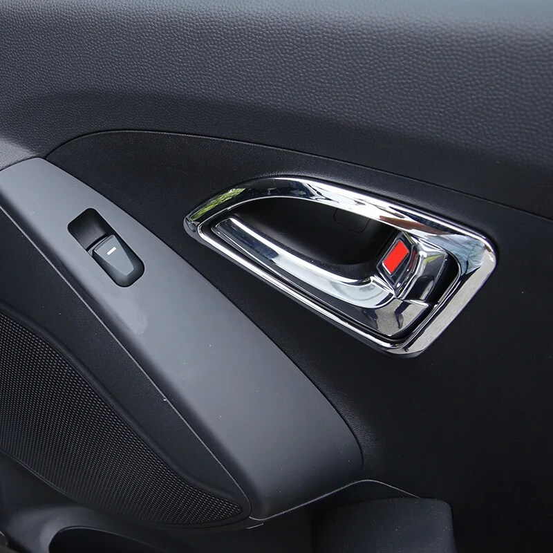 Для Hyundai IX35 Tucson 2010 2011 12 13 2014 ABS хром Внутренняя дверь автомобиля защитная рама