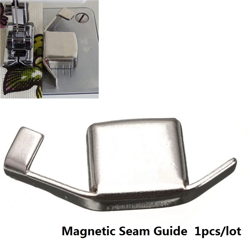 Аксессуары для швейной машины, крестообразные инструменты для шитья, швейная нить, направляющий резец, иглы для прижимания ног, резьбовые ручные вязальные инструменты - Цвет: Magnetic Seam Guide