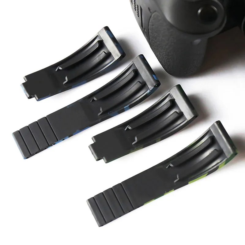 Camouflage rubber strap men 20mm for Rolex yacht Mingshi natural rubber green water ghost Ditong take waterproof watch band Camouflage rubber strap men 20mm for Rolex yacht Mingshi natural rubber green water ghost Ditong take waterproof watch band