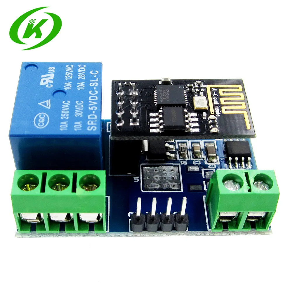 Module 1 relais 5V 10A ESP8266 ESP-01 adapterboard ESP01 Arduino WIFI IOT