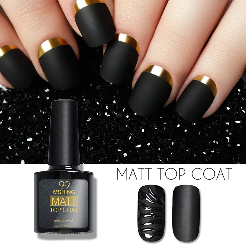 

Mshing 8ml Matte Top Coat and base foundation gel Polish UV LED Nail Polish Semi Vernis Permanent Gel Varnish matte top