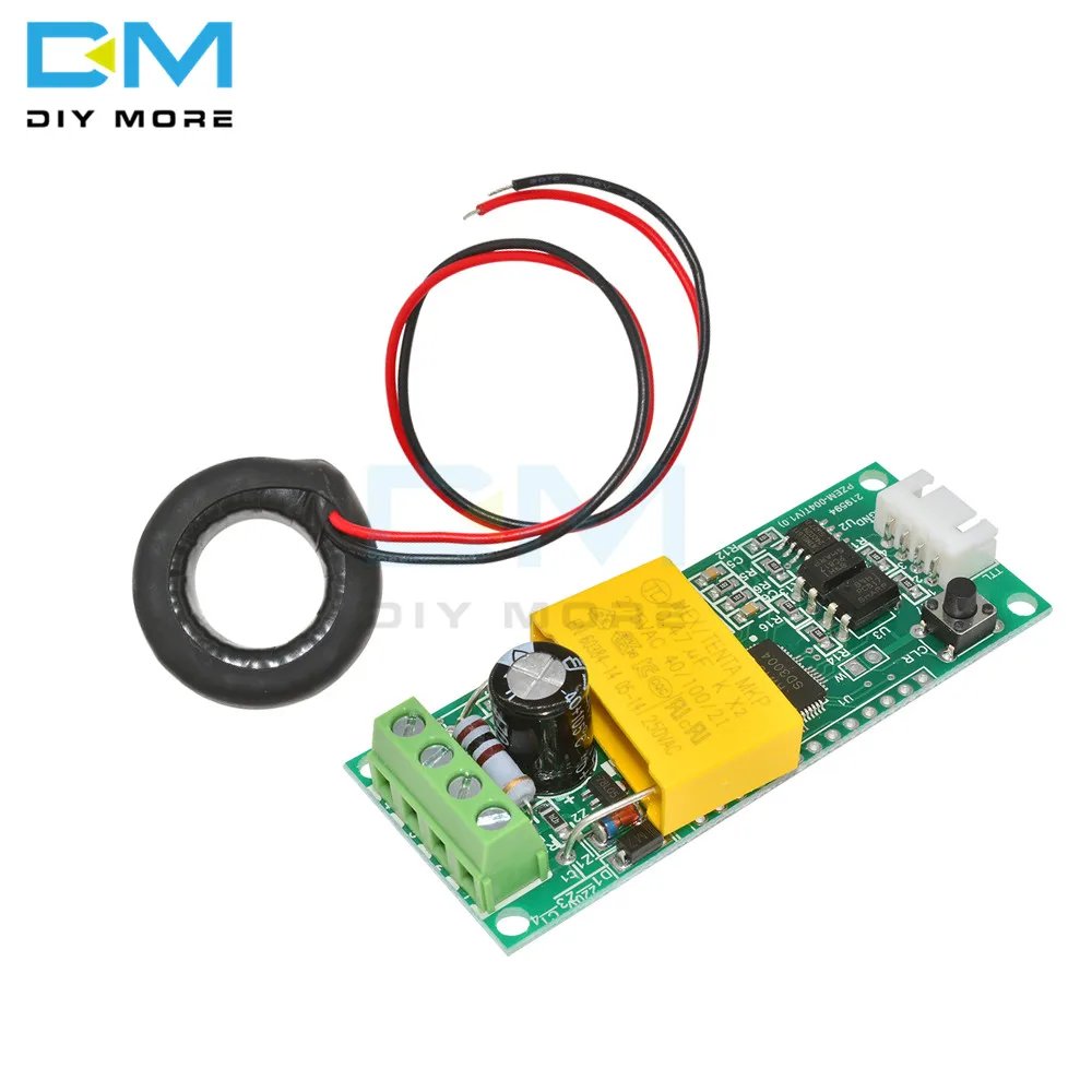 

AC Digital Multifunction Meter Watt Power Volt Amp Current Test Module PZEM-004T TTL COM2\COM3\COM4 0-100A 80-260V For Arduino