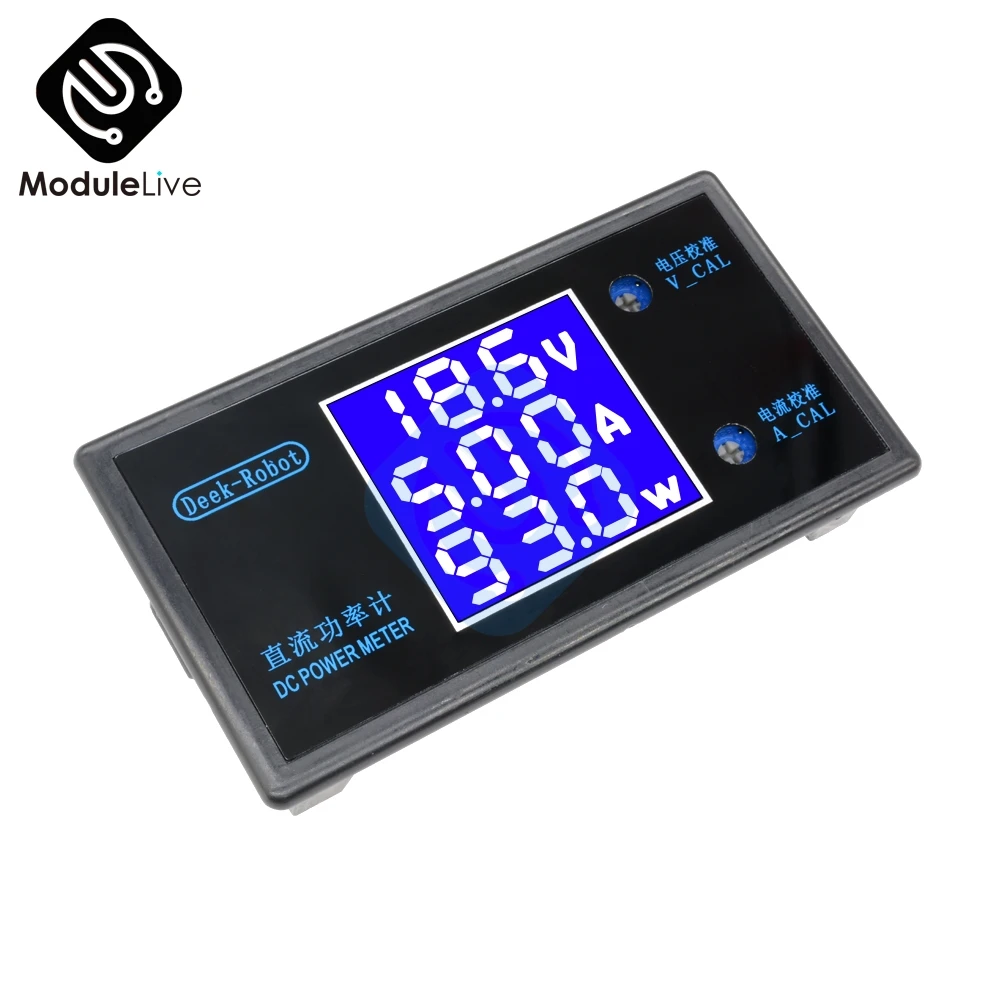 DC 12V 50V 5A/100V 10A ЖК дисплей Цифровой вольтметр Wattmeter Амперметр измеритель напряжения