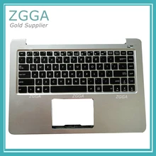 Подлинная для ASUS K401 A401 K401L K401LB Упор для рук на ноутбук клавиатура ободок верхний чехол в виде ракушки