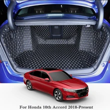 For Honda 10th Accord Turbo/Hybrid 2018 2019 Car Boot Mat Rear Trunk Liner Cargo Floor Carpet Tray Protector Accessories Mats For Honda 10th Accord Turbo/Hybrid 2018 2019 Car Boot Mat Rear Trunk Liner Cargo Floor Carpet Tray Protector Accessories Mats