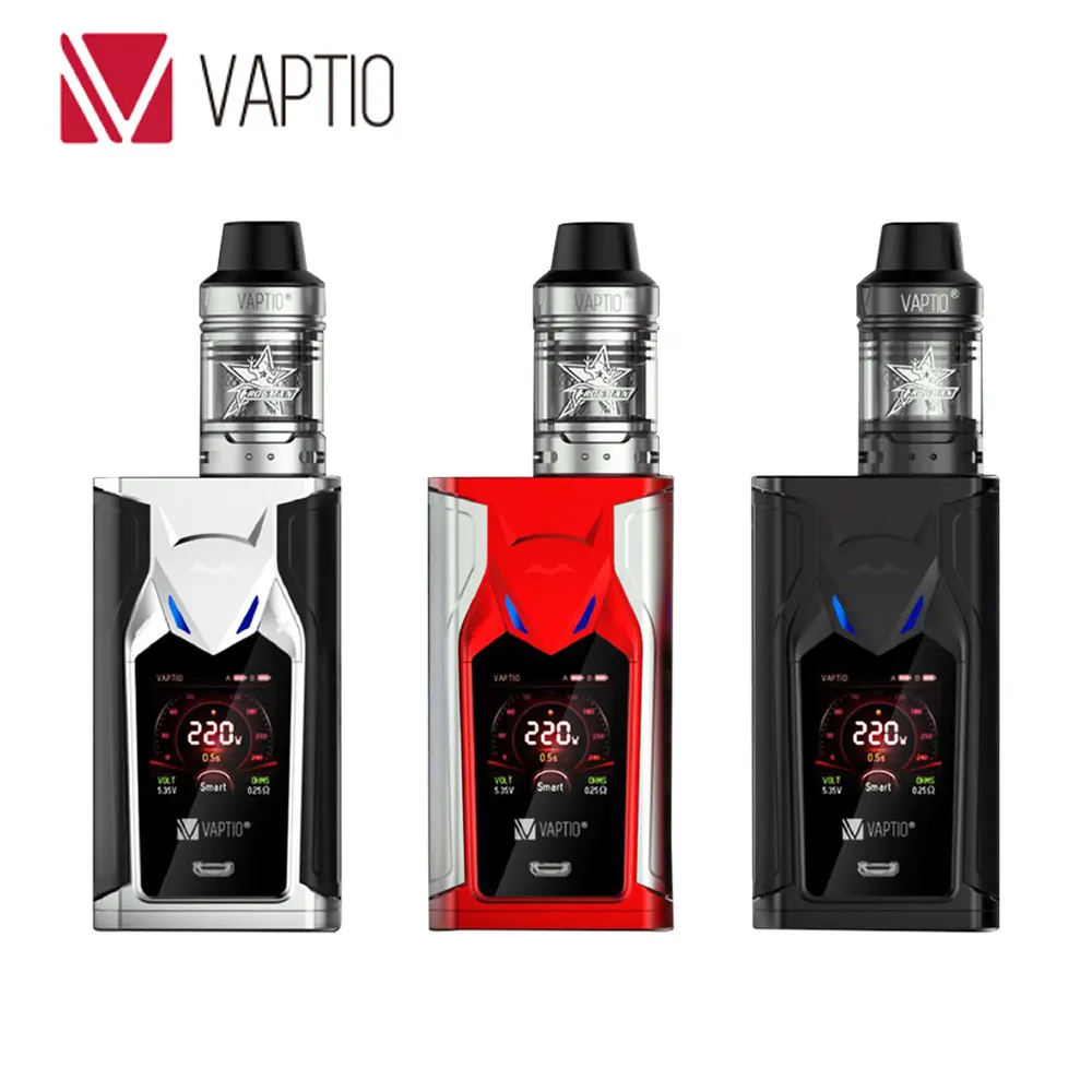 

New Original Vaptio Super Bat 220W TC Kit with Frogman Tank 2/5ml Capacity & Super Bat MOD 220W Huge Power No18650 Battery E-cig