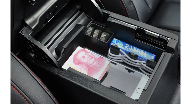 Caixa de Braço Central do Carro para Haval Caixa de Armazenamento do Braço Zunduo Acessórios Interiores Estiva Tidying Vermelho - Preto h6 9 High Quality Automóveis e motos