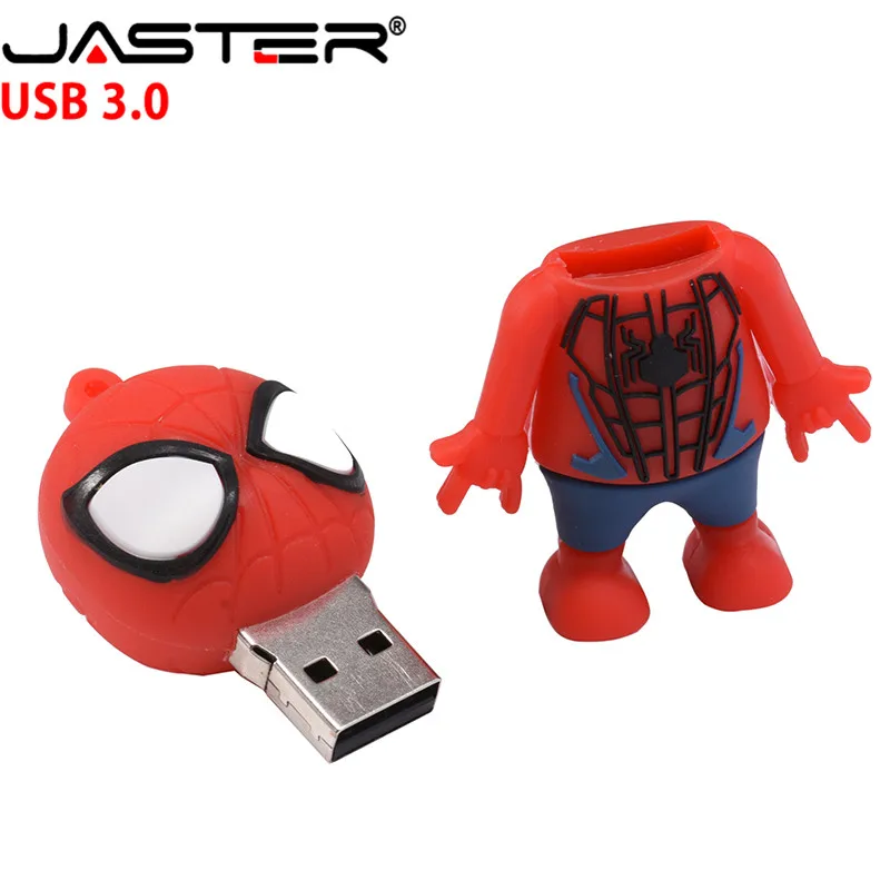 JASTER Marvel Comics, Черная пантера, Человек-паук, Дэдпул, USB 3,0, флеш-накопитель, Миньоны, карта памяти, флеш-накопитель, 4G, 16G, 32 GB, 64 GB, подарок