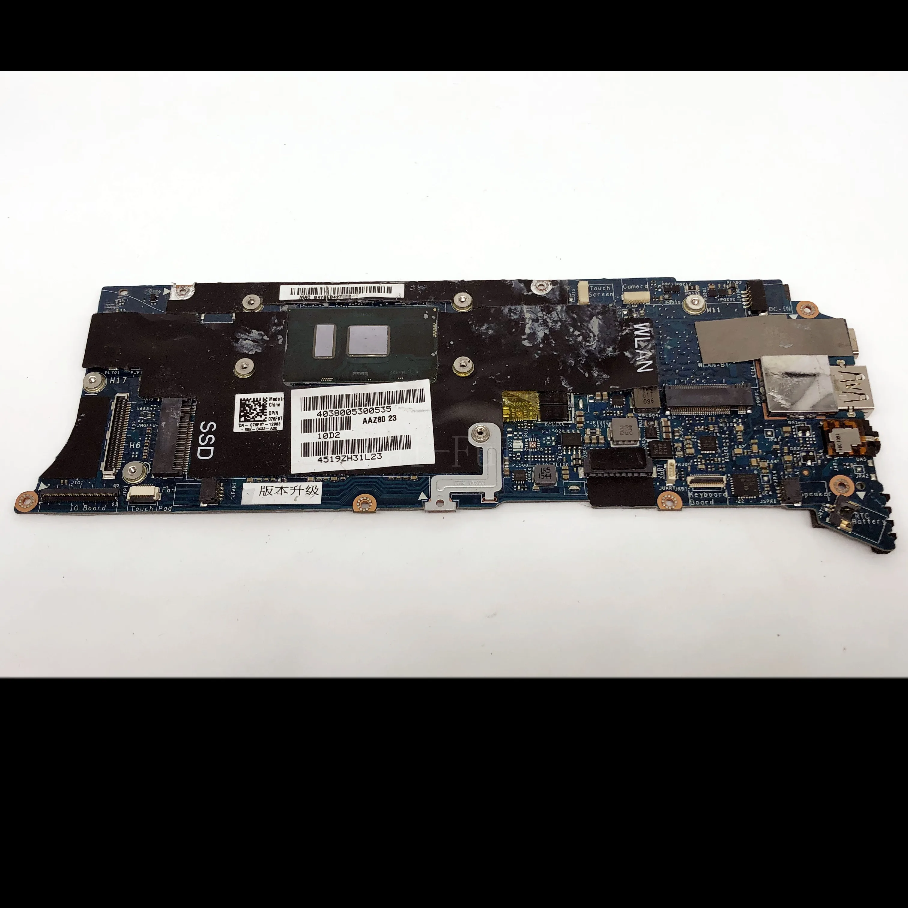 low cost  LA-C881P Laptop motherboard for Dell XPS 13 9350 Test original mainboard 8G-RAM I5-6200U