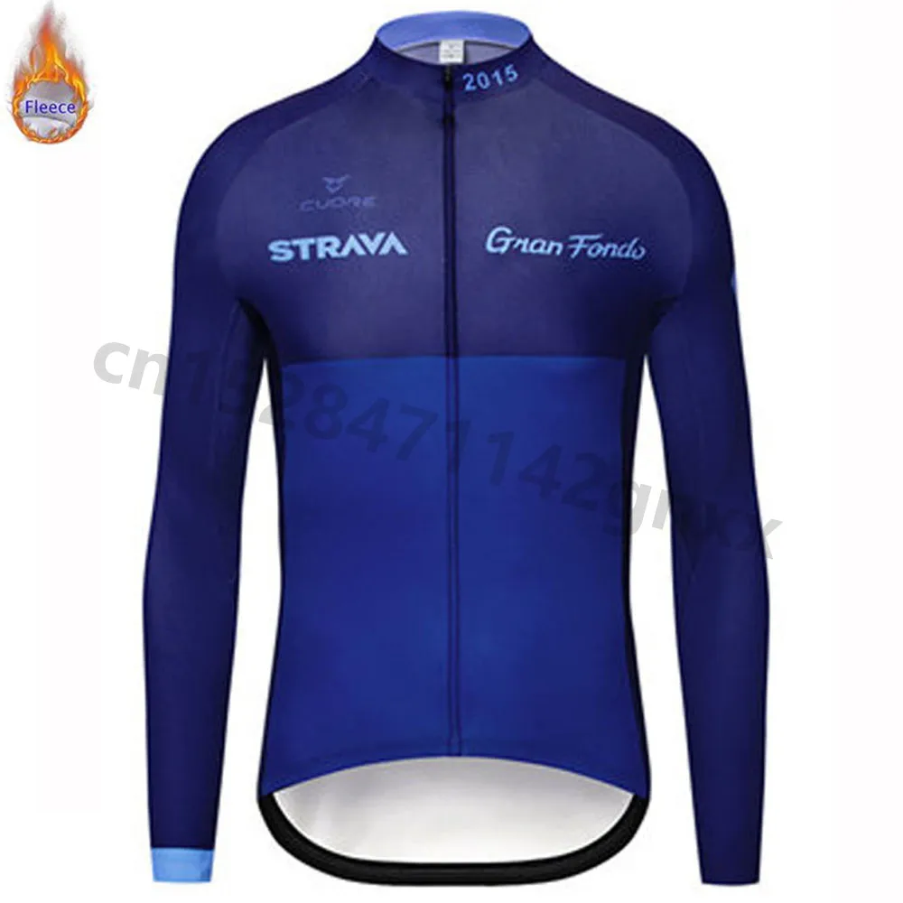 

STRAVA 2019 Pro Winter Thermal Fleece Cycling Jersey Ropa Ciclismo Mtb Long Sleeve Warm Men Bike Wear Clothing Maillot For Men