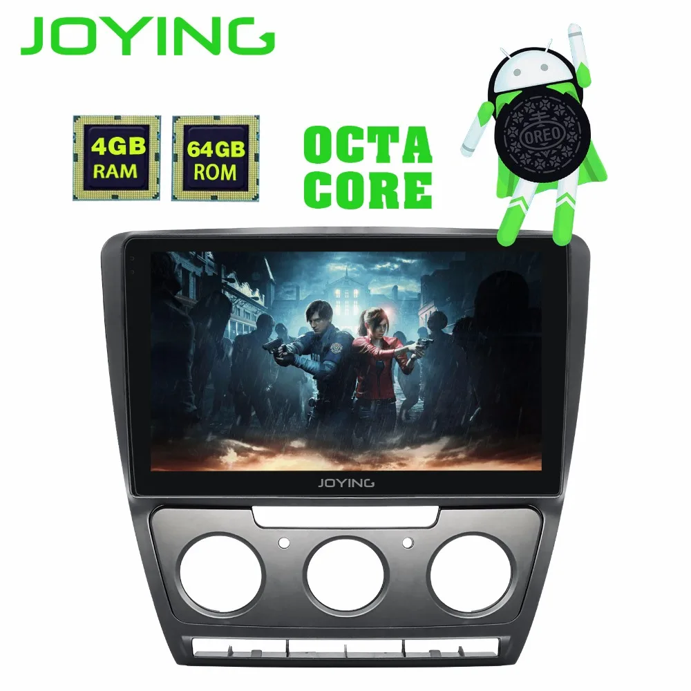 

JOYING Android 8.0 4GB+64GB 2 din car radio for volkswagen Skoda Octavia 2007-2014 10.1 inch IPS screen GPS Navi stereo for VW