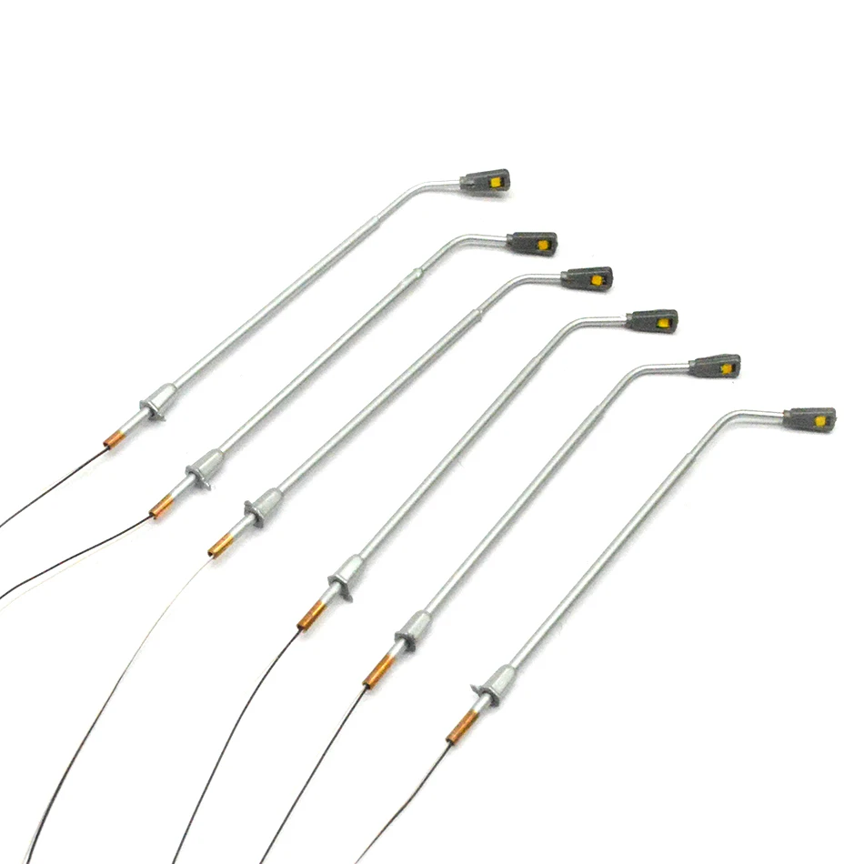 

20PCS 3V LED Metal Copper Lamp Warm White Architectural Lamppost Model Railway Street Lighting Landscape Train Building Layout