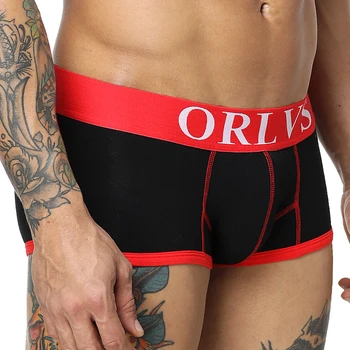 

ORLVS Brand 50PC/LOT Wholesale Mesh Breathable Men Boxers Male Underwear Solid Shorts Cotton Quick Dry Men Sleepwear Boxershorts