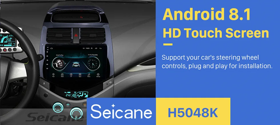 Seicane Android 8,1 2din автомобильный мультимедийный плеер Bluetooth gps навигация для 2011 2012 2013 Chevrole DAEWOO Wi-Fi головное устройство