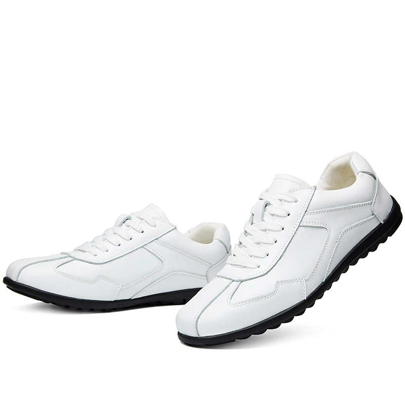 Branco Primavera Couro De Sapatos Para Black Casual Novas Condução Tênis Chegam Homens Sapato Retro Plataforma Outono brown Oxfords 2019 Misalwa Escritório white ptIqOwx