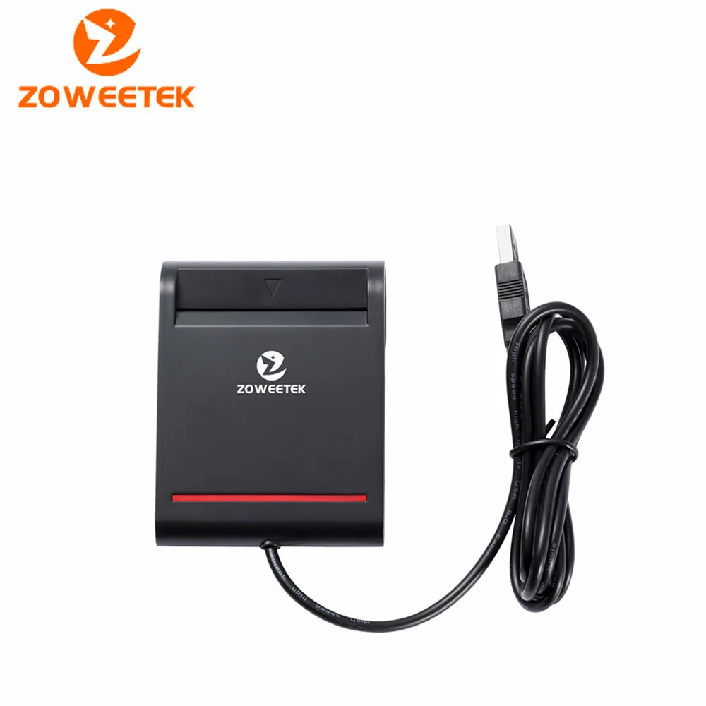 Zoweetek 12026-2 EMV смарт-карта USB ридер писатель DOD военный USB общий доступ CAC считыватель смарт-карт для SIM/ATM/IC/ID карты