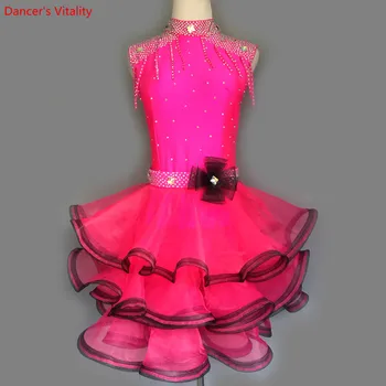 

2018 New Women Latin Dance Competition Clothes Adult female/Girls Ballroom Dance Walzte Tango Dance Performance Dress