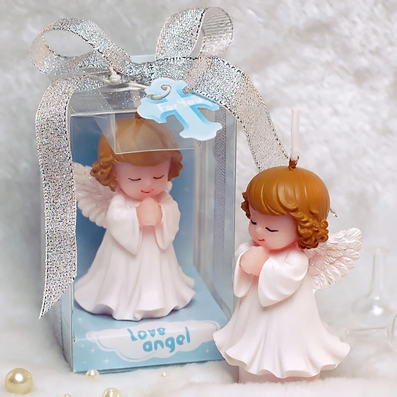 50 шт. свадебные сувениры и подарки для гостей детский душ день рождения Ангел свечи для торта сувениры Аксессуары