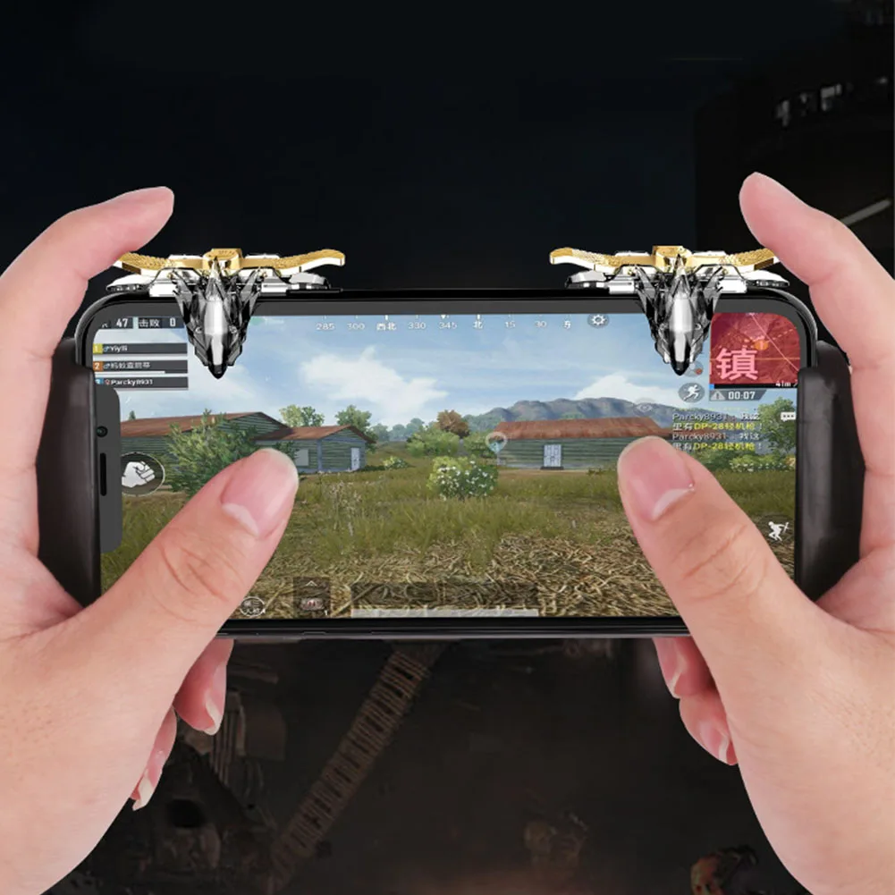 

Universal Grip Metal Button Gaming Trigger Precise Practical Mobile Phone Ergonomic Compact Assist Shooter For Rules Of Survival