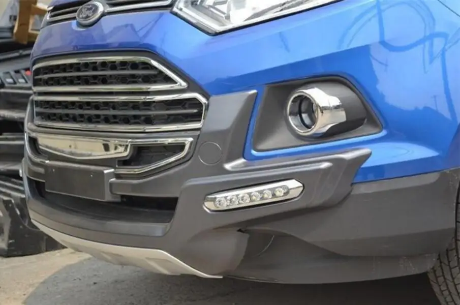 Автомобильный бампер для Ford Ecosport 2013. бампер высокого качества ABS светодиодный светильник Передний+ задний автомобильные аксессуары