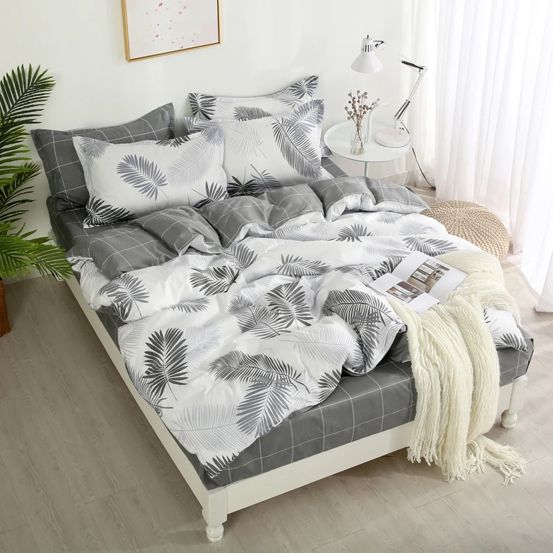 1 Pcs Bedding Set Duvet Cover Quilt Cover Comforter Cover Pillowcase King Full Twin Queen Size Edredon 200*230/220*240cm - Цвет: T4