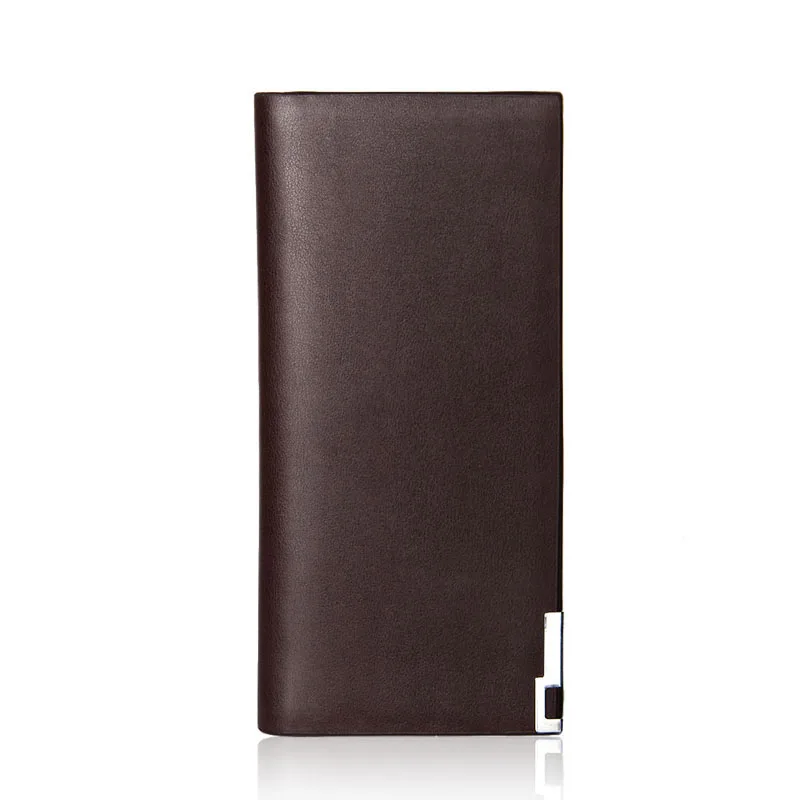 

Fashion Super Thin Long Wallet Men Microfiber Synthetic Leather Boys Solid Card Holder Black Coffee Money Bag Clutch Wallet Male