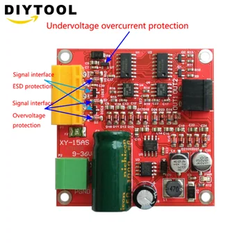 

15A 6-36V DC Motor Driver Controller Board PWM Speed Regulator Speed Regulator Speed Control Switch for RC Motor
