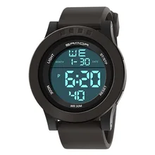 Мужские часы водостойкие личности большой циферблат Электронные часы для мужчин и женщин студентов тенденция спортивные Multi-function часы