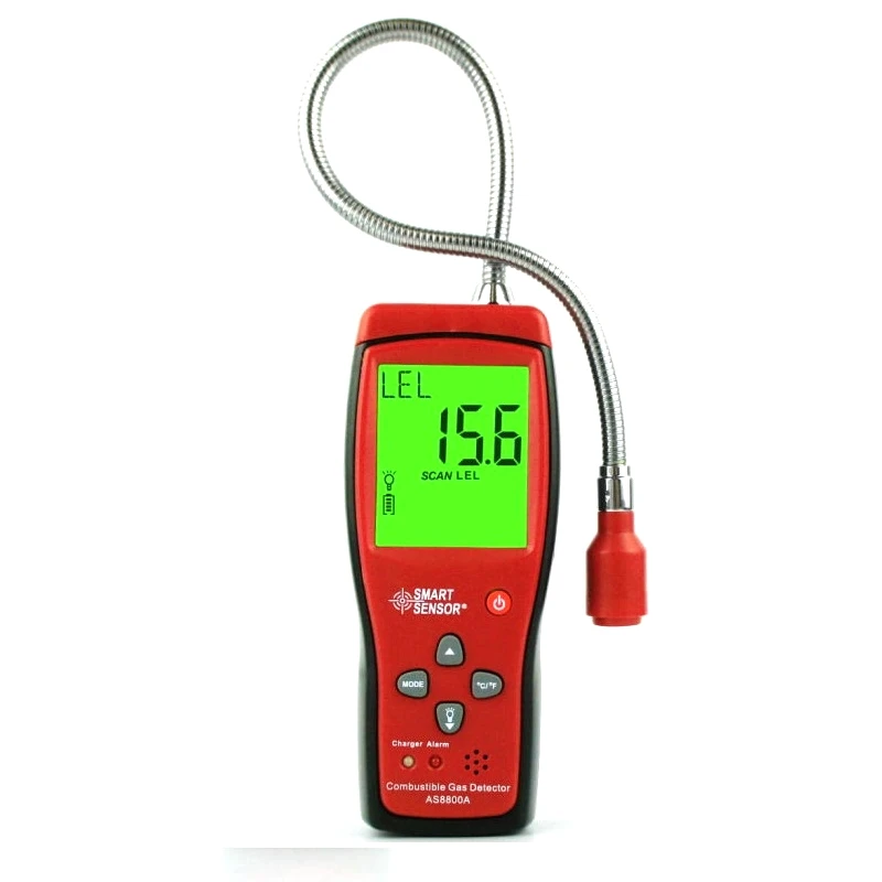 Smart Sensor AS8800A Combustible Gas Leak Detector Natural Gas Coal Gas