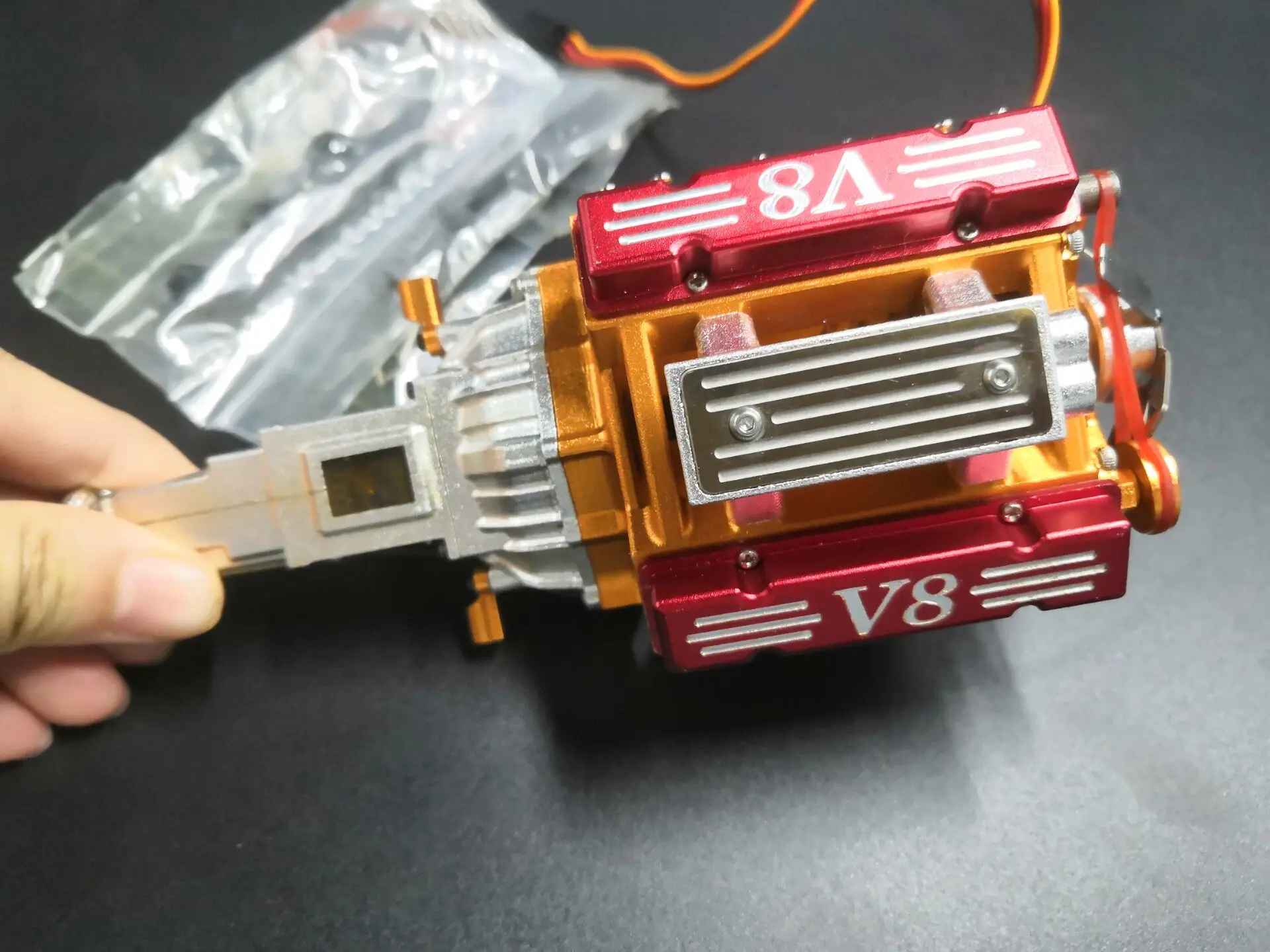Двигатель коробки передач V8/мотор для трактора 1/14 TAMIYA lesu 56514 56323 R730 R620 R470 MAN TGX TGS VOLVO