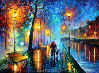 

misty mood Oil painting Palette knife oil painting art knife oil painting on canvas hight Quality Hand-painted Painting 13