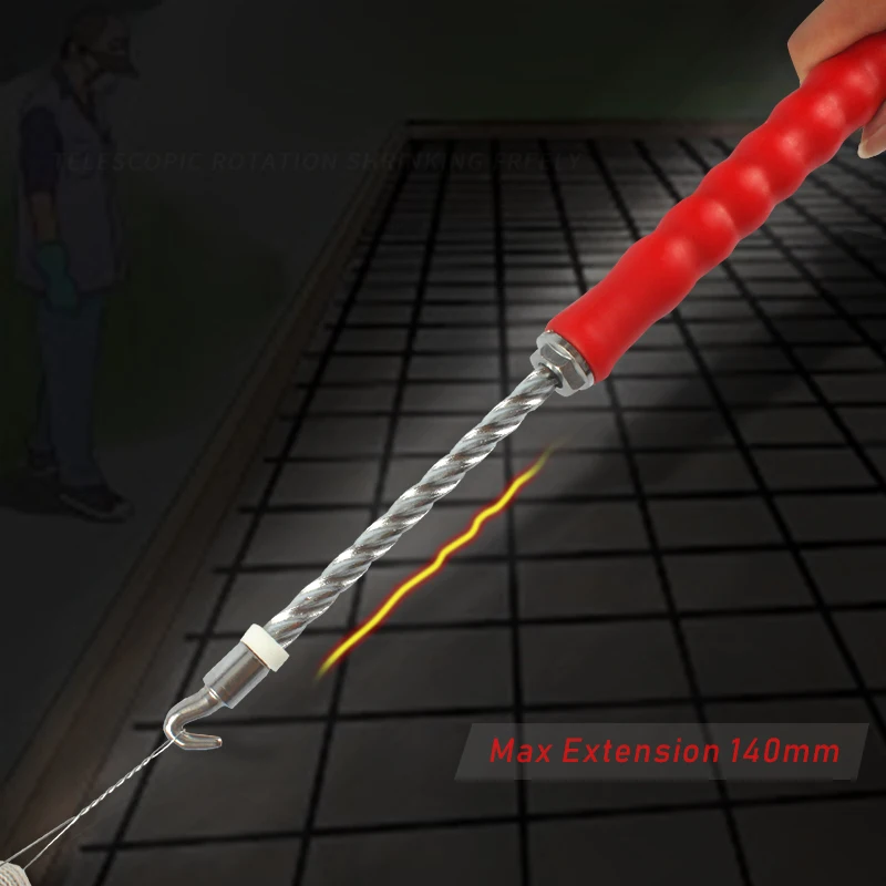 Автоматическая стяжка провода Твистер прямой изогнутый Съемник стальной крюк мягкая ручка строительство бетона дома DIY ручные инструменты